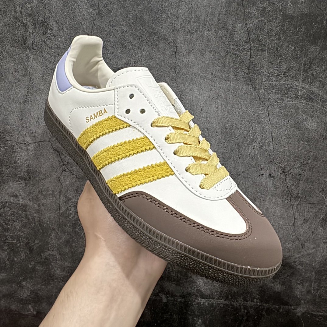 190 Adidas Samba OG 米黄 复古桑巴板鞋  IE0875