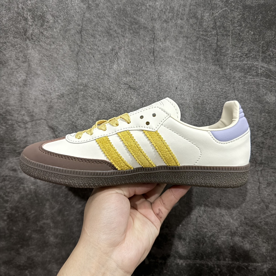 190 Adidas Samba OG 米黄 复古桑巴板鞋  IE0875