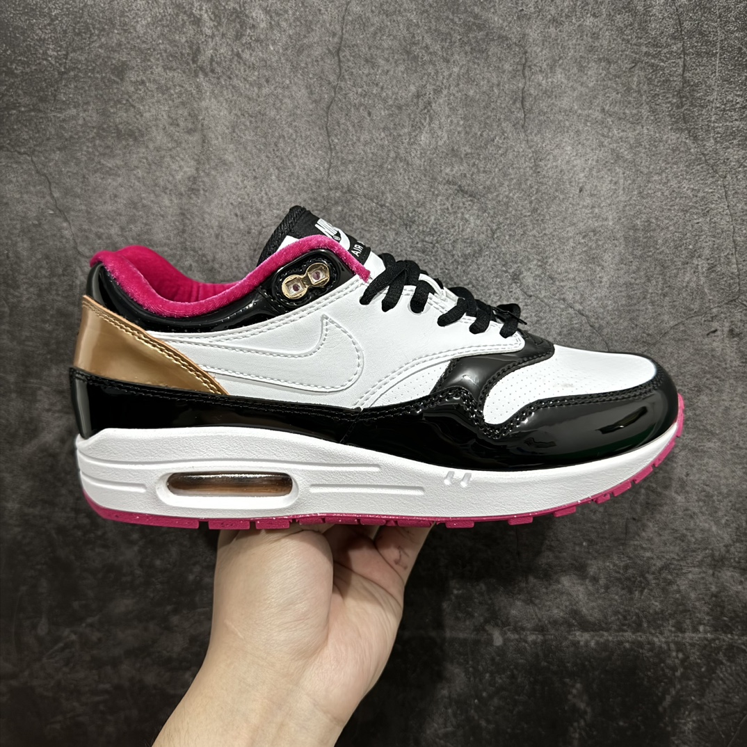 【纯原版】Nike Air Max 1 复刻漆皮黑粉 纯原版本 HJ3966-110nn复古休闲跑步鞋 官方同步上架n真标原盒 原底原面 正确版型原版开发 精准细节 市面最高版本 官方货号：FN4782 100n码数：36 36.5 37.5 38 38.5 39 40 40.5 41 42 42.5 43 44 44.5 45 46 47 编码：LDS280300-鞋库