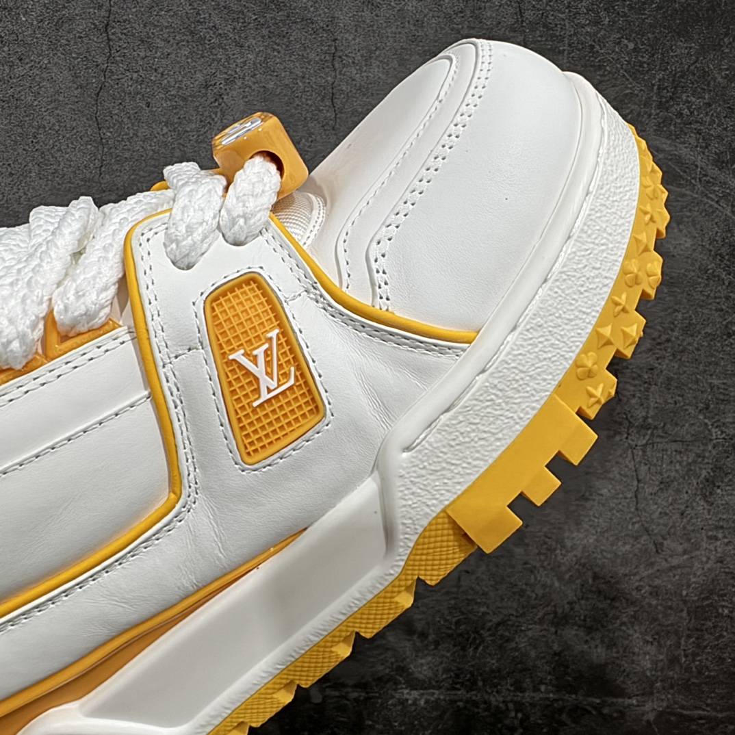 600 【广东纯原黄礼盒版】Louis Vuitton LV 路易威登 Trainer Maxi 胖丁 低帮休闲板鞋