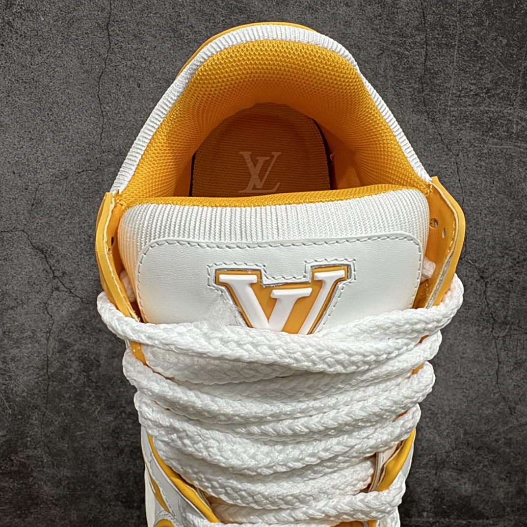 600 【广东纯原黄礼盒版】Louis Vuitton LV 路易威登 Trainer Maxi 胖丁 低帮休闲板鞋