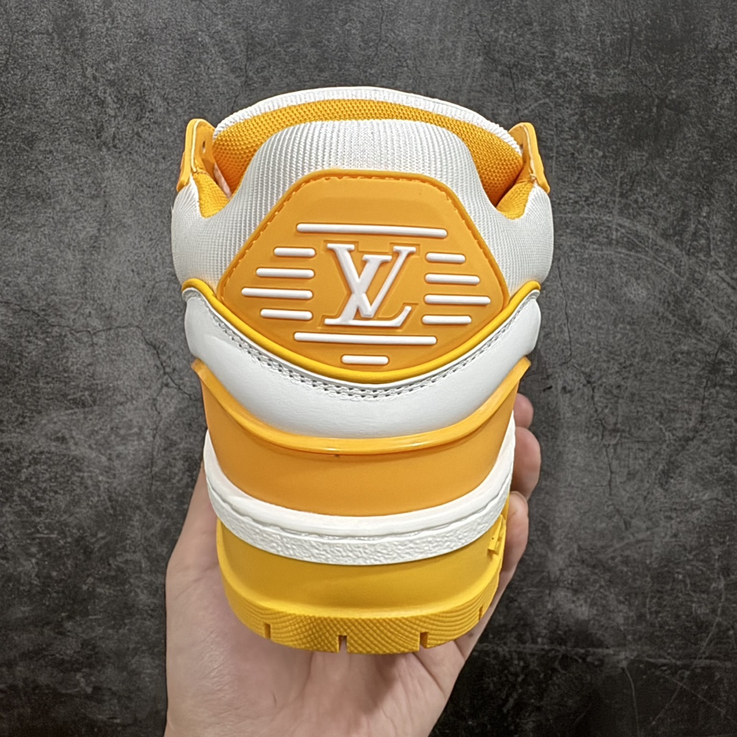 600 【广东纯原黄礼盒版】Louis Vuitton LV 路易威登 Trainer Maxi 胖丁 低帮休闲板鞋