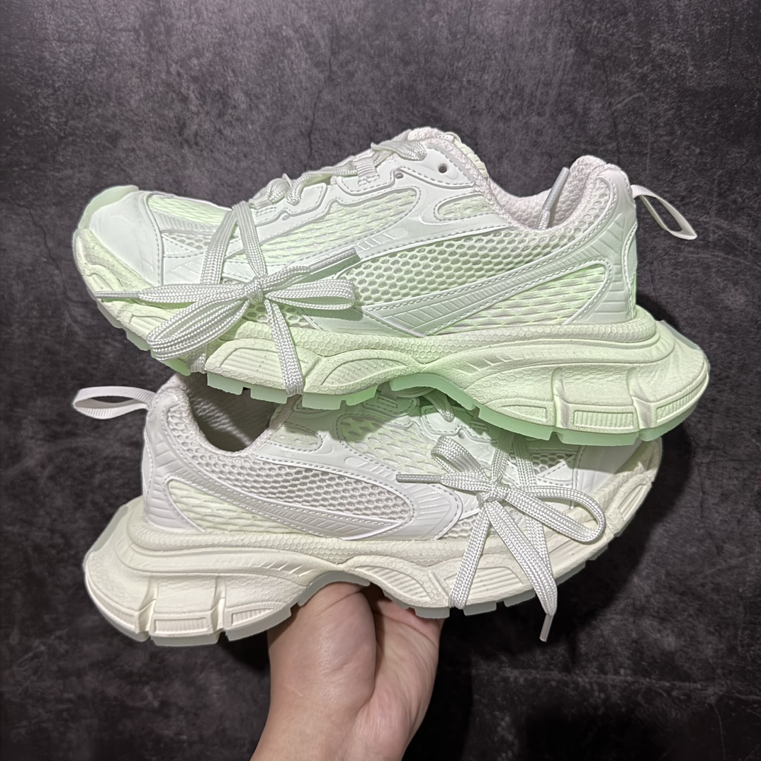 纯原BALENCIAGA3XLSneakers巴黎世家十代网布系带低帮走秀复古老爹鞋白夜光全新版本全新顶