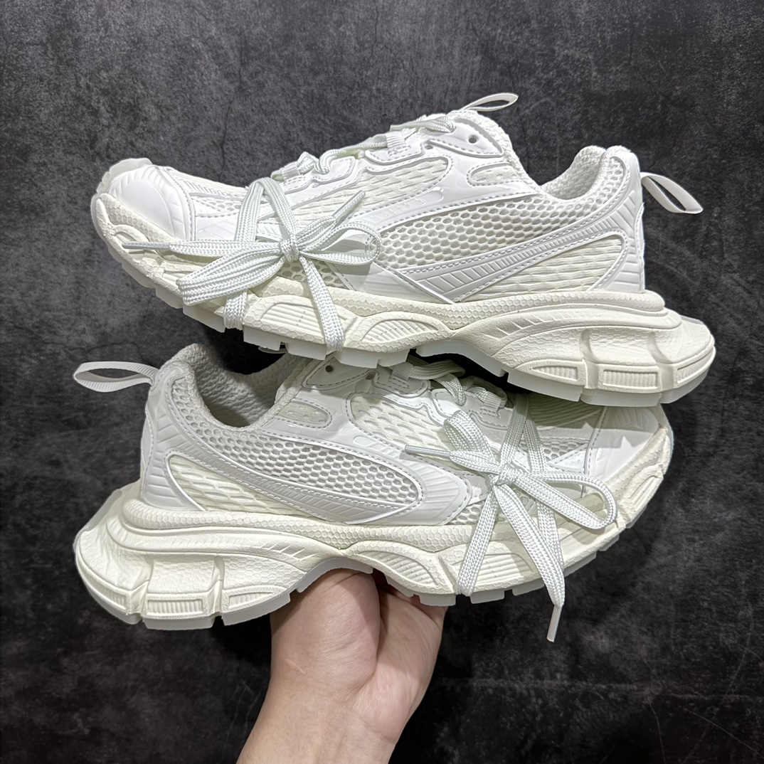 纯原BALENCIAGA3XLSneakers巴黎世家十代网布系带低帮走秀复古老爹鞋白夜光全新版本全新顶