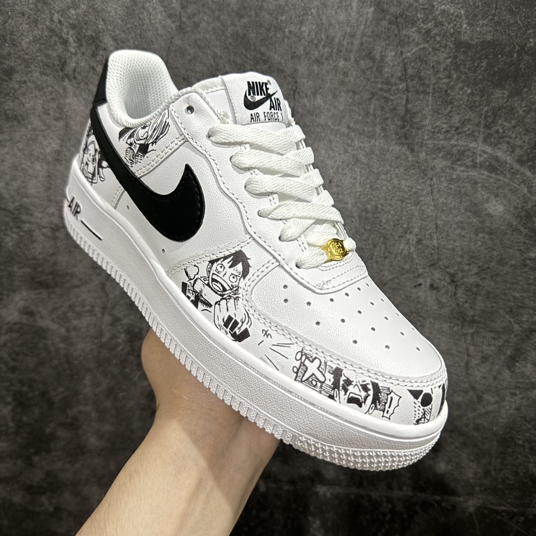 图片[3]-【公司级】Nike Air Force 1 Low 07 定制海贼王涂鸦n原楦头原纸板 打造纯正低帮空军版型 专注外贸渠道 全掌内置蜂窝气垫原盒配件 原厂中底钢印、拉帮完美官方货号：AM0703 122 Size：36 36.5 37.5 38 38.5 39 40 40.5 41 42 42.5 43 44 44.5 45 编码：HXS250260-鞋库