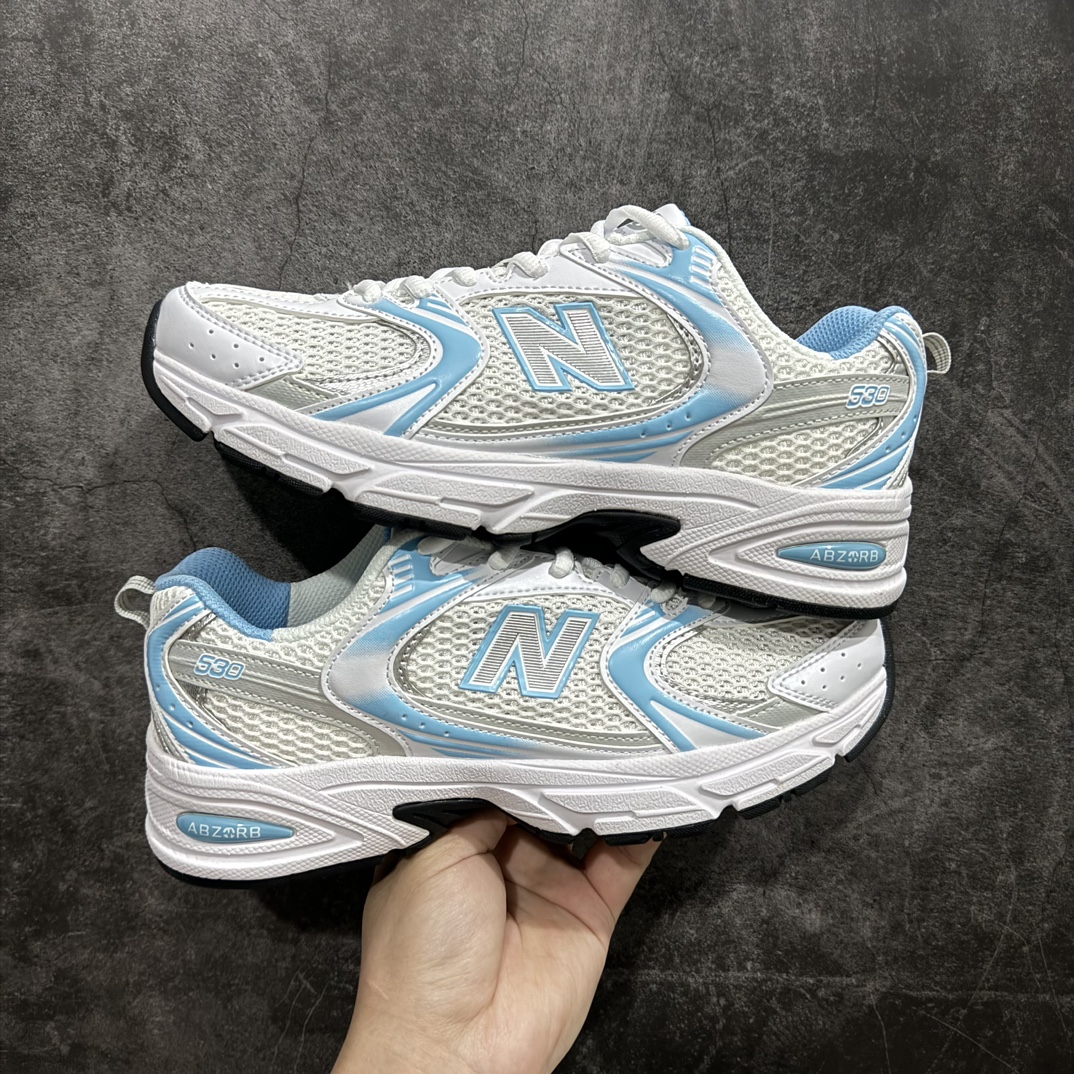 新百伦NBNewBalanceMR530白蓝色MR530BB全套原楦原纸板原厂数据开发原厂网纱原装进口皮