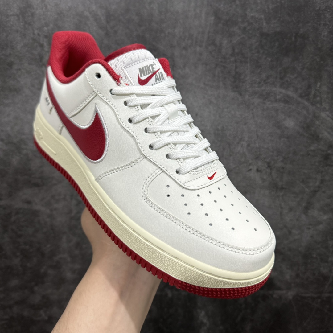 图片[3]-【纯原HY版本】Nike Air Force 1’07 Low\”White Blue\”空军一号经典低帮百搭休闲运动板鞋“皮革白红电绣钩子”n原装级别 原楦头原纸板 打造纯正空军版型专注外贸渠道 全掌内置蜂窝气垫 原盒配件 原厂中底钢印、拉帮完美货号：FV0392-100 尺码：36 36.5 37.5 38 38.5 39 40 40.5 41 42 42.5 43 44 44.5 45 46 编码：LF250260-莆田鞋批发中心