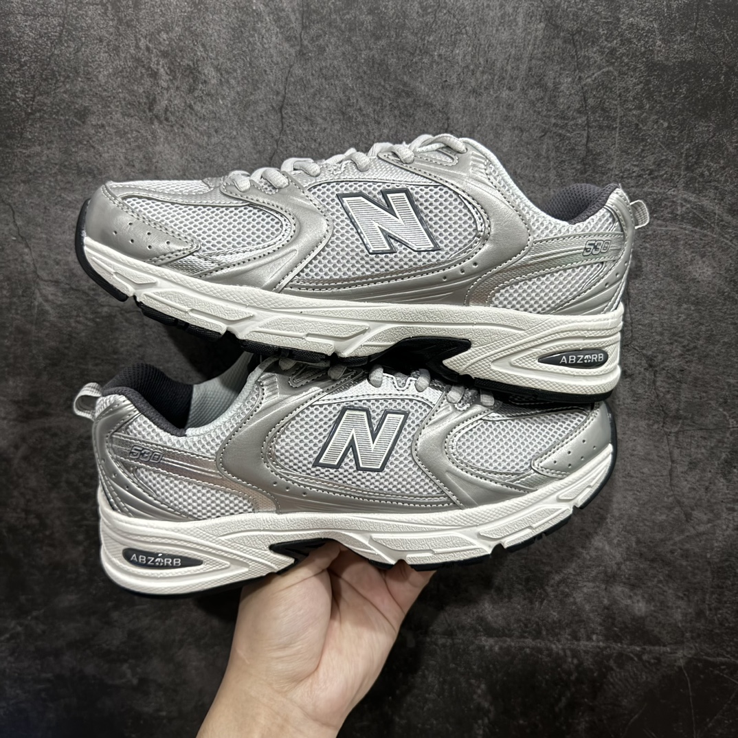 百伦NBNewBalanceMR530灰银色MR530LG全套原楦原纸板原厂数据开发原厂网纱原装进口皮料