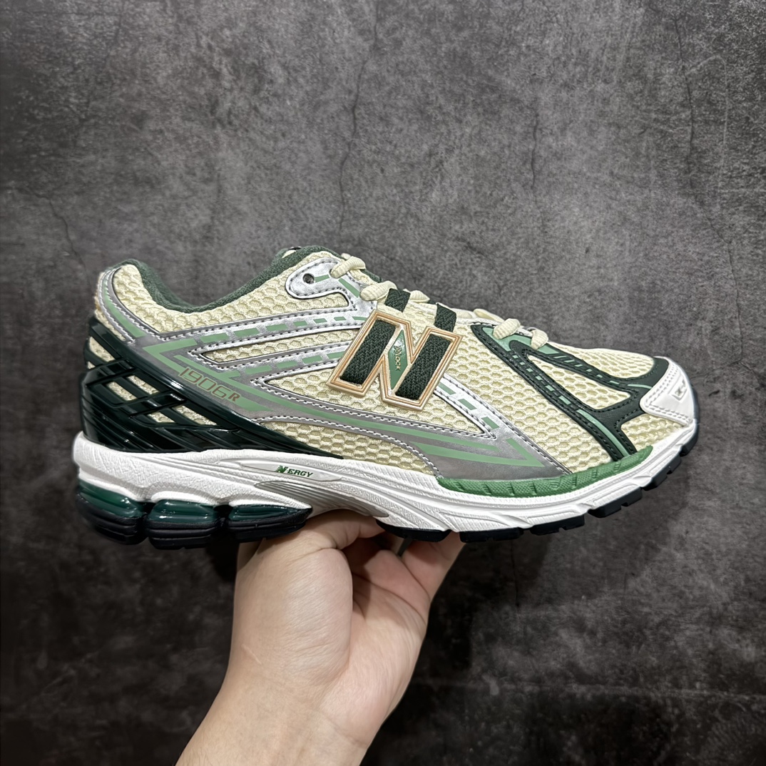 【K版】New Balance 1906系列复古老爹风休闲运动慢跑鞋 M1906RL1n#采用轻质牛剖革拼接透气网眼衬垫织物鞋面材质 T-Beam大底提供足步弓支撑，保持步态稳定 后跟搭载外露缓震胶 尺码：36 37 37.5 38 38.5 39 40 40.5 41 42 42.5 43 44 45  编码：HXS290310-鞋库