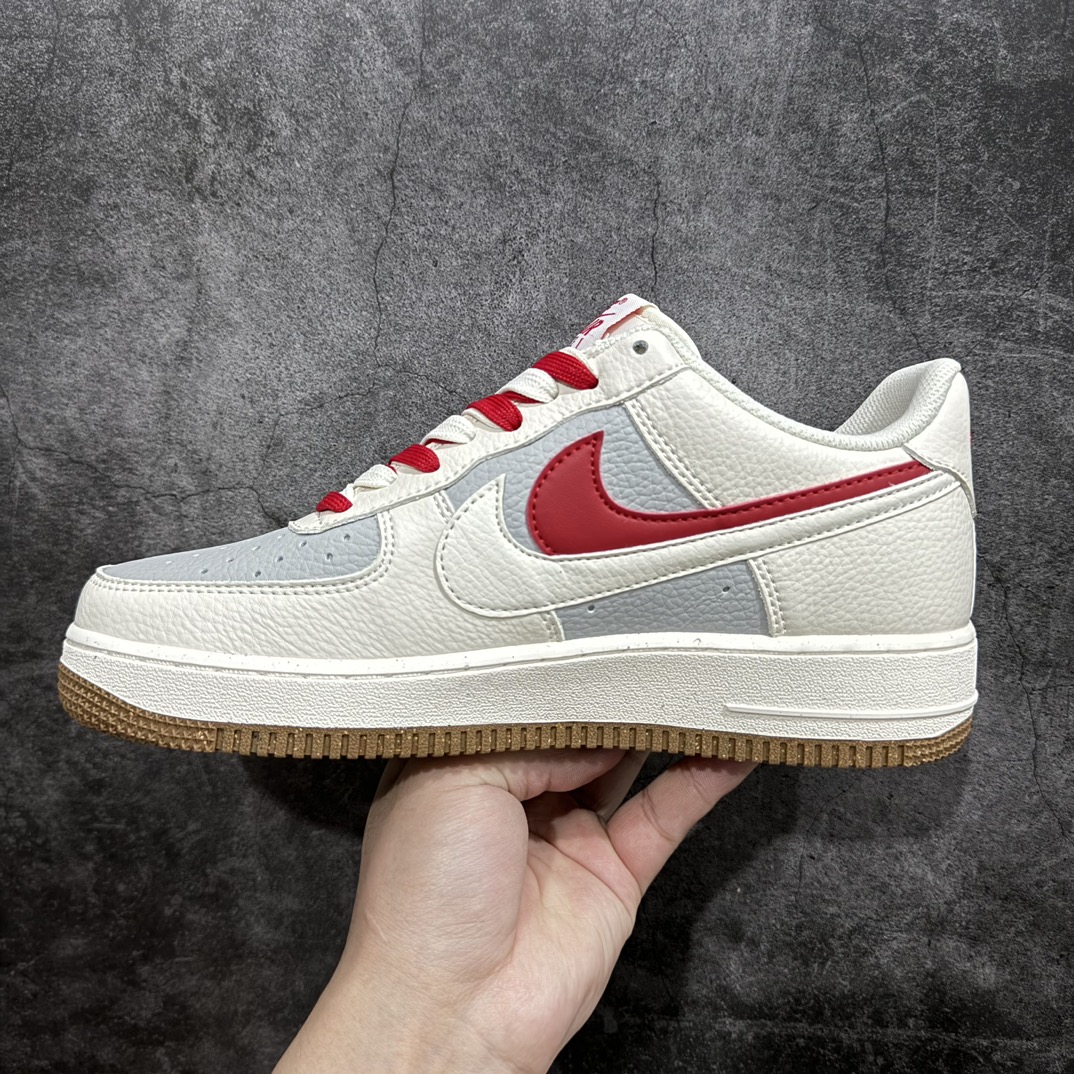 图片[2]-【公司级】小红书爆款 官方同步ID定制 原装版本 Nike Air Force 1 Low \’07 米白红双勾 空军一号低帮休闲板鞋 定制皮料 原楦原纸板 纯正版型 清洁度完美 内置全掌气垫货号：CC2569-022Size：36 36.5 37.5 38 38.5 39 40 40.5 41 42 42.5 43 44 44.5 45 编码：HXS250260-鞋库