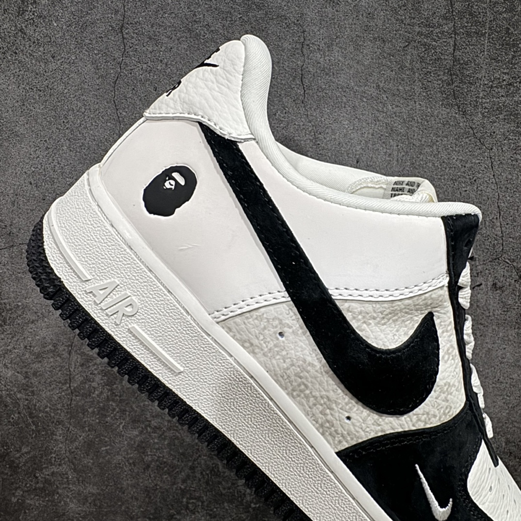 图片[7]-【公司级】Nike Air Force 1 Low 07 x BAPE 白黑n原楦头原纸板 打造纯正低帮空军版型 专注外贸渠道 全掌内置蜂窝气垫原盒配件 原厂中底钢印、拉帮完美官方货号：BA8806 845 Size：36 36.5 37.5 38 38.5 39 40 40.5 41 42 42.5 43 44 44.5 45 编码：HXS310320-鞋库