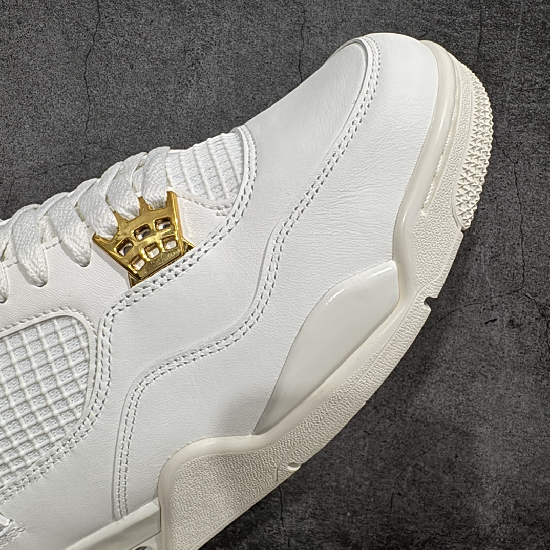 纯原版本AirJordan4“MetallicGold”AJ4米白金扣金属白AQ9129-170第一梯队