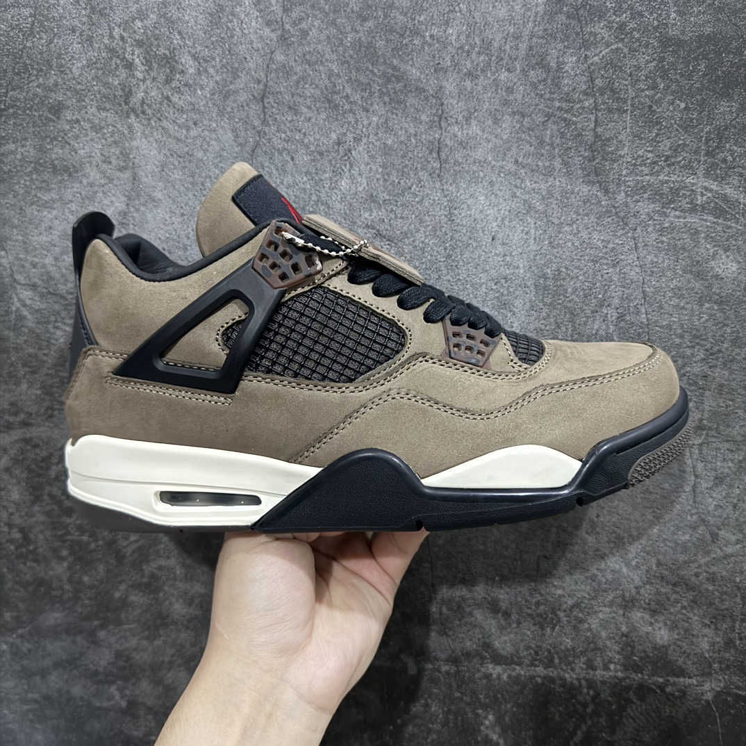 外贸纯原版TravisScottxAirJordanAJ4AJ4-882335TS联名深棕定制配色独家原