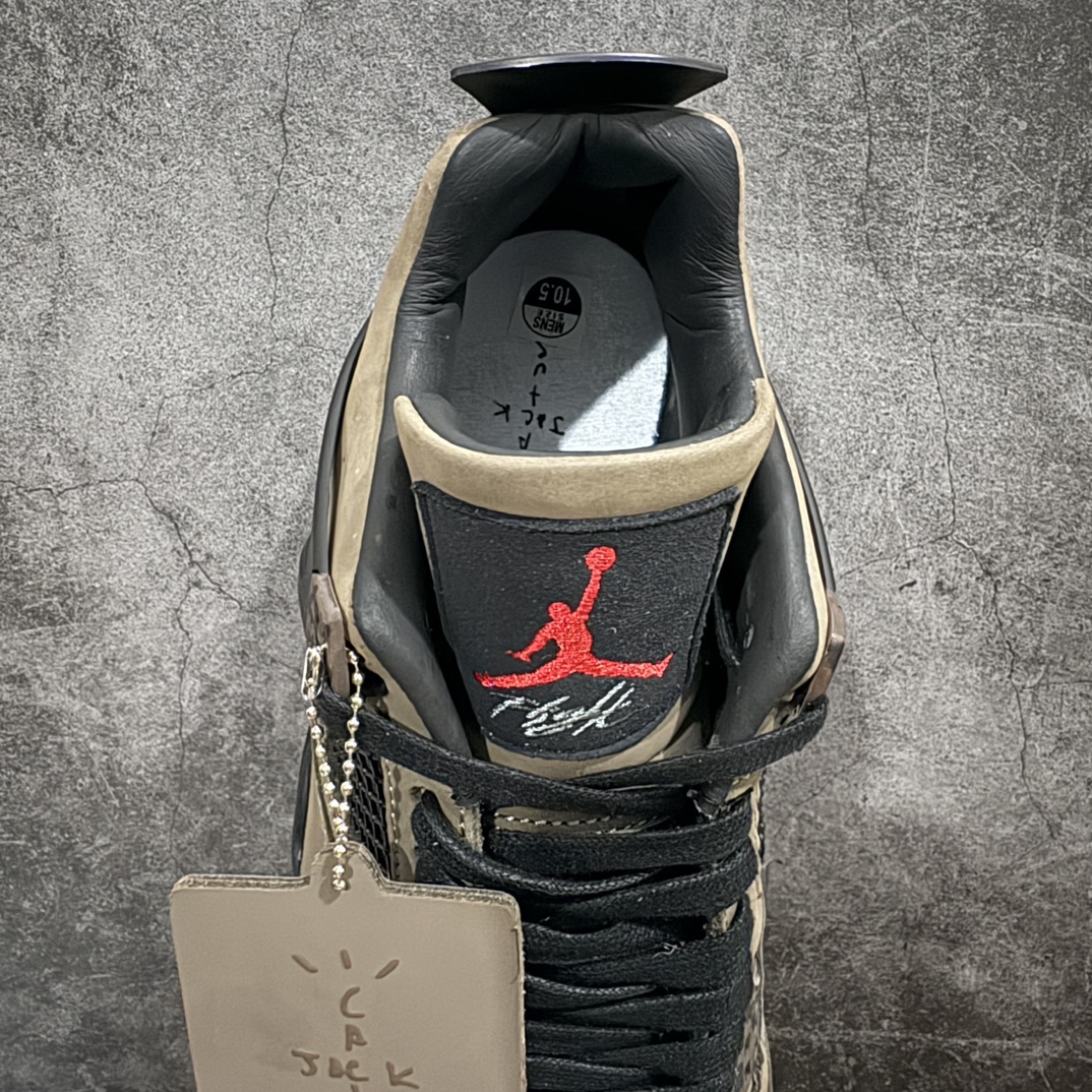 外贸纯原版TravisScottxAirJordanAJ4AJ4-882335TS联名深棕定制配色独家原