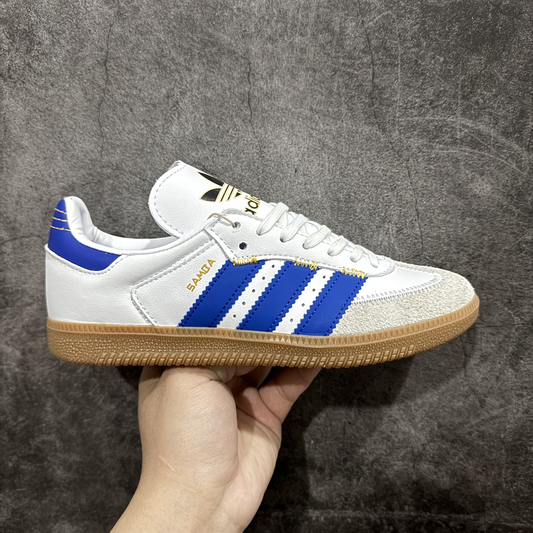 【纯原版】adidas originals Samba 舒适 百搭 减震 低帮 板鞋 男女同款 白蓝nn#独家原版原盒 原底原料 开模打造n#原厂织唛鞋标 高精密准度n#原楦原纸板开发 匹配原版98%以上n#后跟垫棉独家呈现 反口里弧度正确n#原厂鞋垫 背胶 后跟电绣针数 与正品一致n#原厂皮料 原厂车缝线 质感无敌#皮料切割干净 无任何毛边 清洁度细节完美n 货号：IF1813nnSIZE：35 35.5 36 36.5 37.5 38 38.5 39 40 40.5 41 42 42.5 43 44 44.5 45  编码：H11250260-莆田鞋批发中心