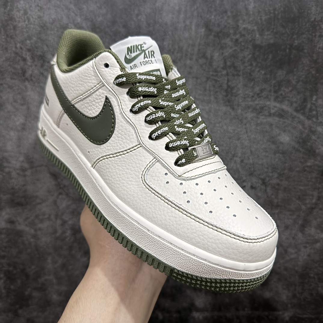 图片[3]-【公司级】Nike Air Force 1 07 Low “米白灰”supreme联名空军一号低帮休闲板鞋 3M反光 定制皮料 原盒原包装 原楦头原纸板 纯正版型 正品NFC感应芯片 内置全掌气垫货号：SU0220-007SIZE：36 36.5 37.5 38 38.5 39 40 40.5 41 42 42.5 43 44 44.5 45 编码：LF250260-鞋库