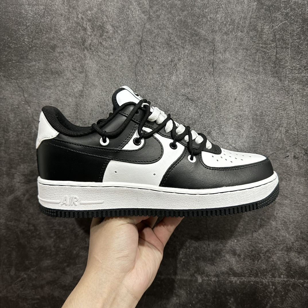 【公司级】Nike Air Force 1 Low  “黑白熊猫绑带” 原装级别 原楦头原纸板 打造纯正空军版型专注外贸渠道 全掌内置蜂窝气垫 原盒配件 原厂中底钢印、拉帮完美货号：CV1724-108 尺码：36 36.5 37.5 38 38.5 39 40 40.5 41 42 42.5 43 44 44.5 45 编码：HXS270280-鞋库