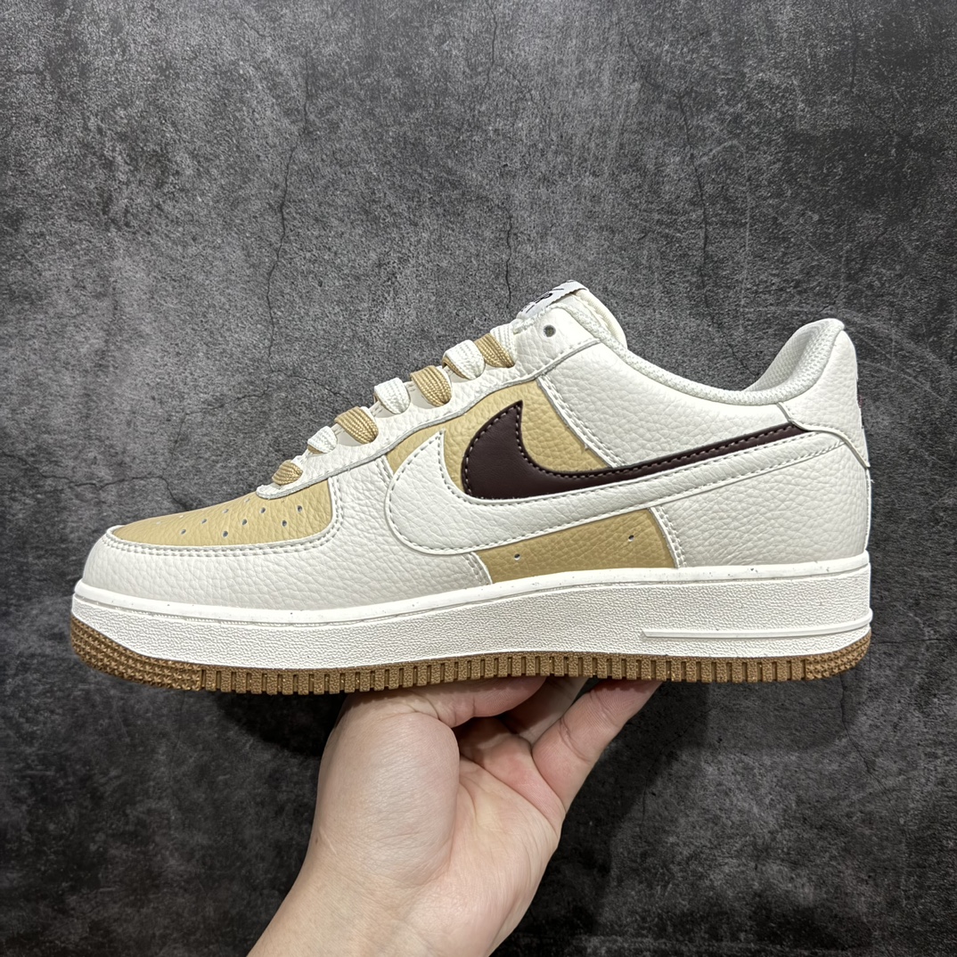 图片[2]-【公司级】Nk Air Force 1\’07 Low 米黄小熊双勾 空军一号低帮休闲板鞋 CC2569-011n#定制皮料 原楦原纸板 纯正版型 清洁度完美 内置全掌气垫 尺码：36 36.5 37.5 38 38.5 39 40 40.5 41 42 42.5 43 44 44.5 45 编码：LF250260-鞋库