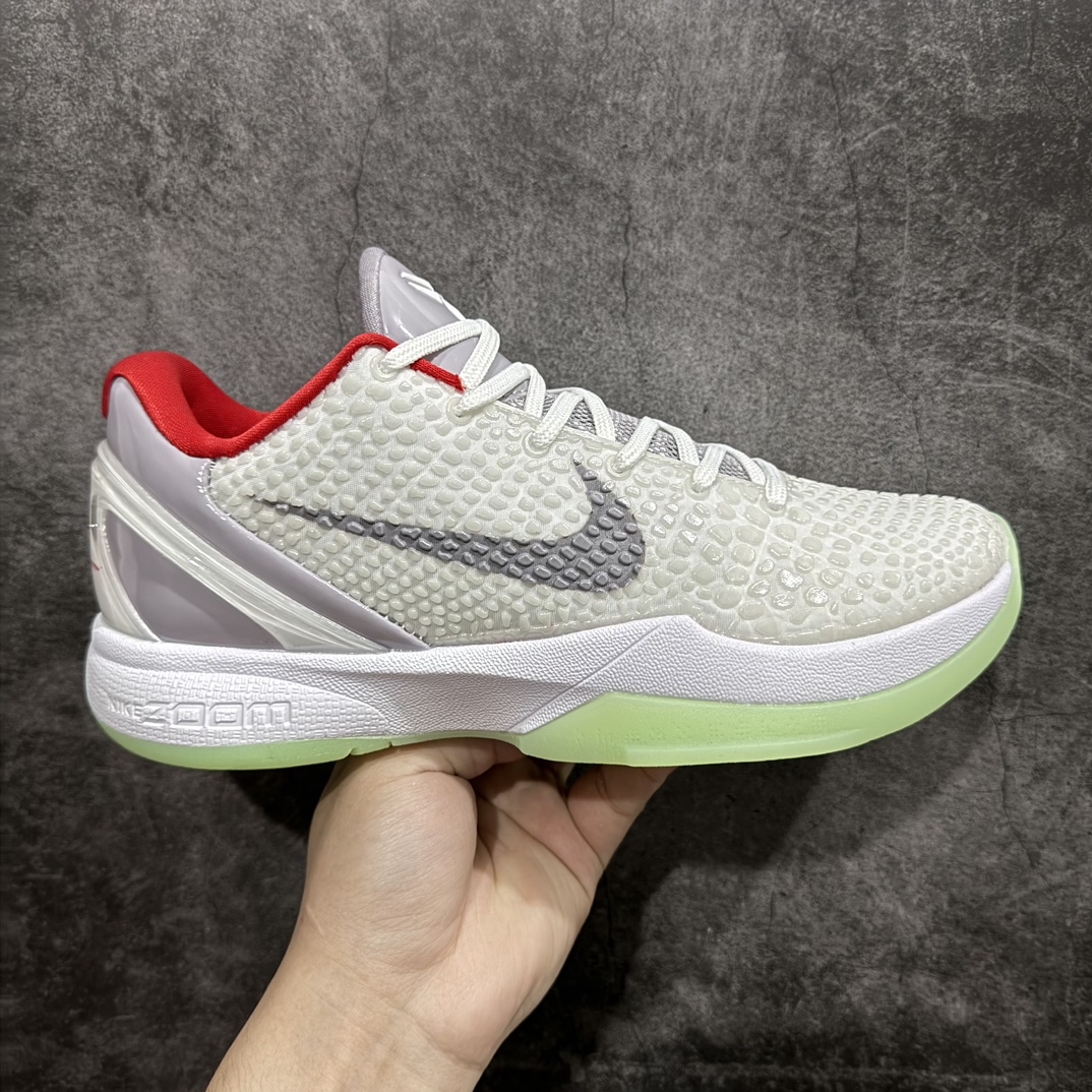 【MX版本】NK Zoom Kobe 6 科比六代 椰子灰 货号：PE2023-103n前后气垫加持 信仰绝不减配市售唯一PROTRO复刻版开发货品全鞋身材料卡色独家定制SWOOSH 蛇鳞 正确珠光效果（内嵌珍珠粉）n独家前掌Zoom Turbo 后掌马蹄Zoom缓震内置全真动态飞线 独家复刻U型缓震垫带独立钢印十年情怀 这里完美落地 致力打造最强ZK系列  尺码：41 42 42.5 43 44 44.5 45 45.5 46 47.5 48.5 49.5 编码：T1520550-莆田鞋批发中心