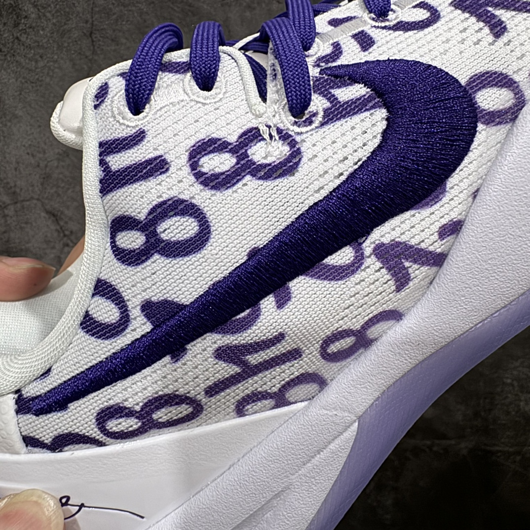 图片[3]-【S2版】Nike Kobe 8 Protro \”Court Purple\”n白紫配色 S2纯原生产线 科比八代#React科技鞋垫加持 实战配置直接拉满n#原楦纸板开发 鞋身流线型、后跟塑形，区分土肥圆n#原厂针织鞋面一针一线匹配原版n#全身鞋材卡料色独家定制 唯一万针立体刺绣SWOOSH#真实底模最大48.5  实战利器 专供海外市场 Size：40 40.5 41 42 42.5 43 44 44.5 45 46 47.5 48.5n（脚宽、脚胖 建议买大半码） 编码：OG340360-鞋库