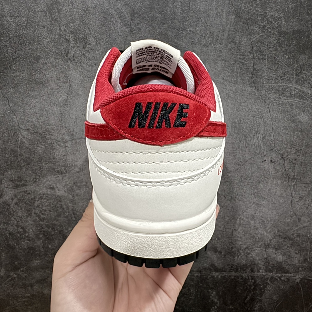 定制版NikeSBDunkLowxLouisVuitton白黑红纯原大厂出品极力推荐原装头层材料独家版型