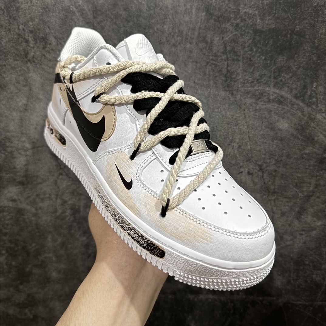 图片[3]-【公司级】Nike Air Force 1 Low 07 手绘 美拉德 断裂三钩 棕白黑n原楦头原纸板 打造纯正低帮空军版型 专注外贸渠道 全掌内置蜂窝气垫原盒配件 原厂中底钢印、拉帮完美官方货号：ZH0316 013 Size：36 36.5 37.5 38 38.5 39 40 40.5 41 42 42.5 43 44 44.5 45 编码：HXS310320-鞋库