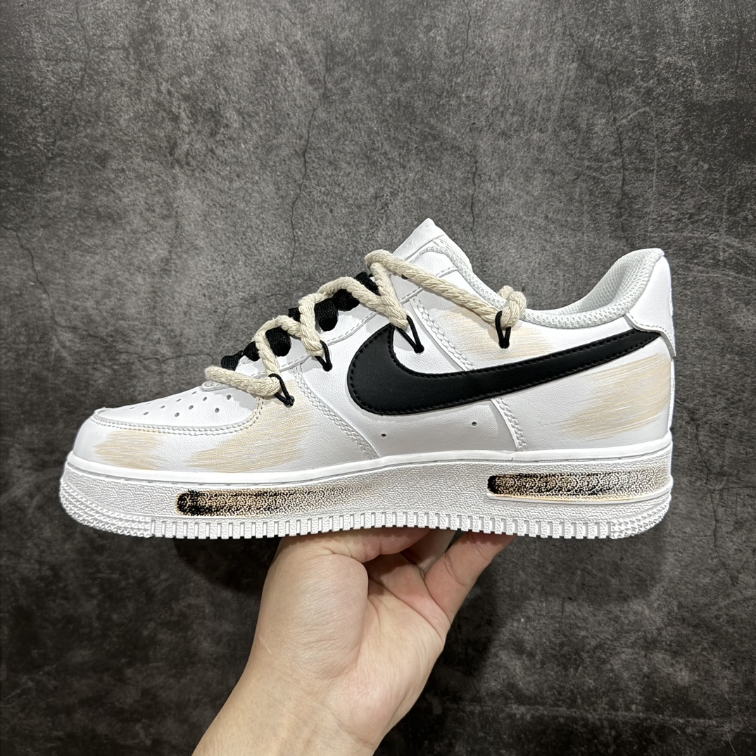 图片[2]-【公司级】Nike Air Force 1 Low 07 手绘 美拉德 断裂三钩 棕白黑n原楦头原纸板 打造纯正低帮空军版型 专注外贸渠道 全掌内置蜂窝气垫原盒配件 原厂中底钢印、拉帮完美官方货号：ZH0316 013 Size：36 36.5 37.5 38 38.5 39 40 40.5 41 42 42.5 43 44 44.5 45 编码：HXS310320-鞋库