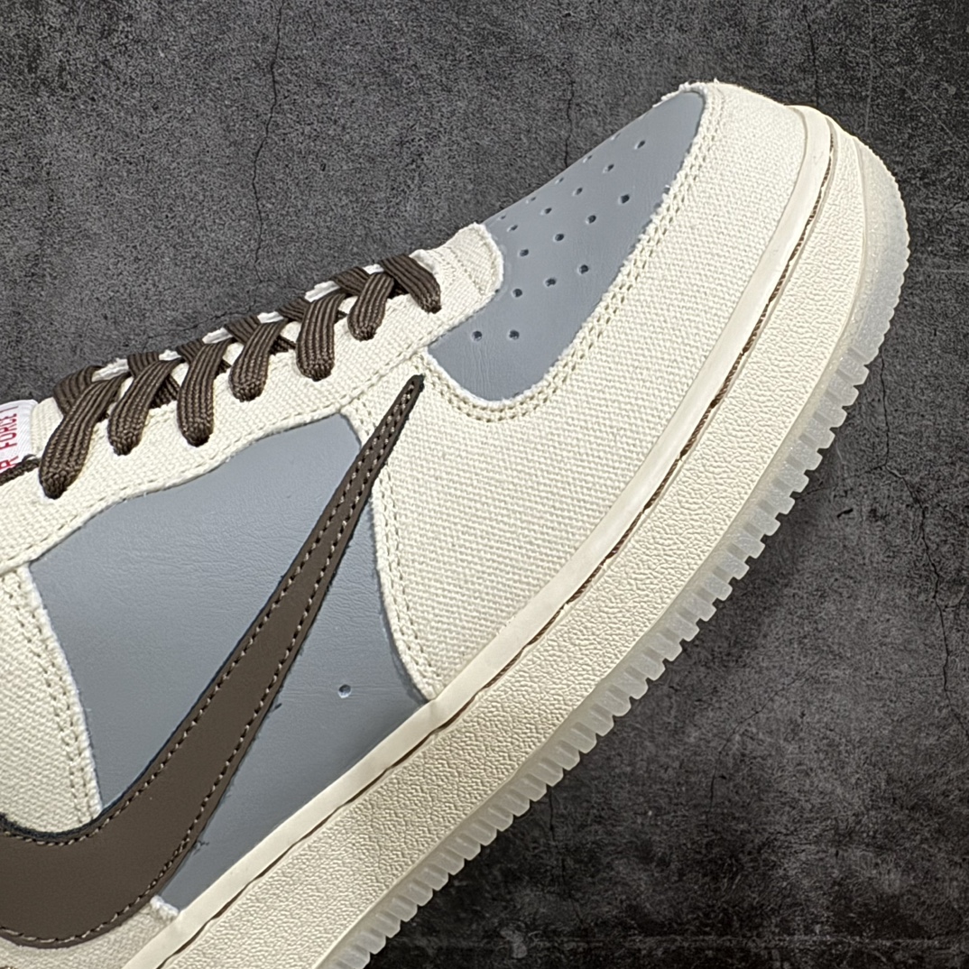 公司级NKTravisScottxPlaystationxNikeAirForce1Low三方联名倒钩反