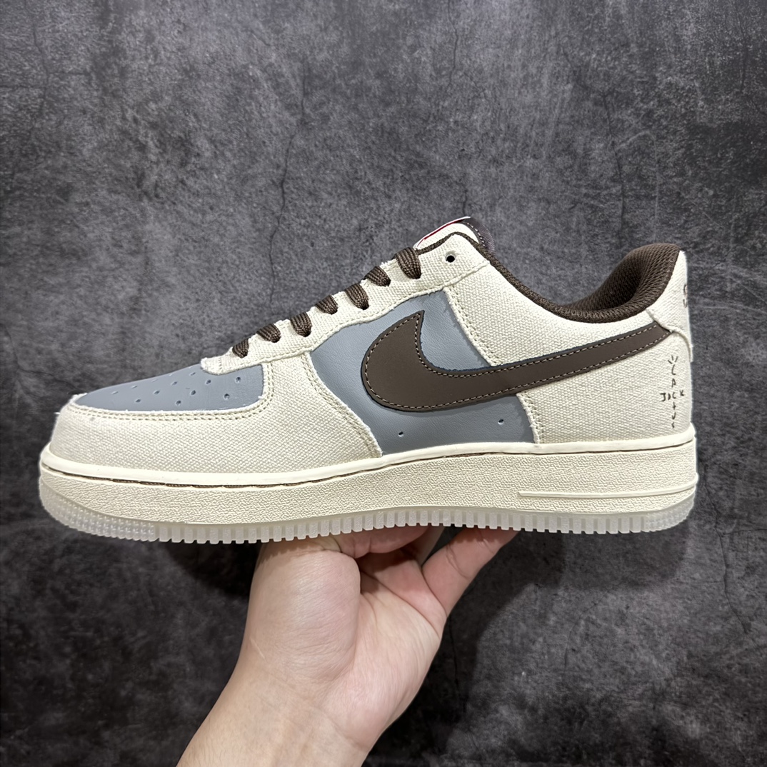 公司级NKTravisScottxPlaystationxNikeAirForce1Low三方联名倒钩反