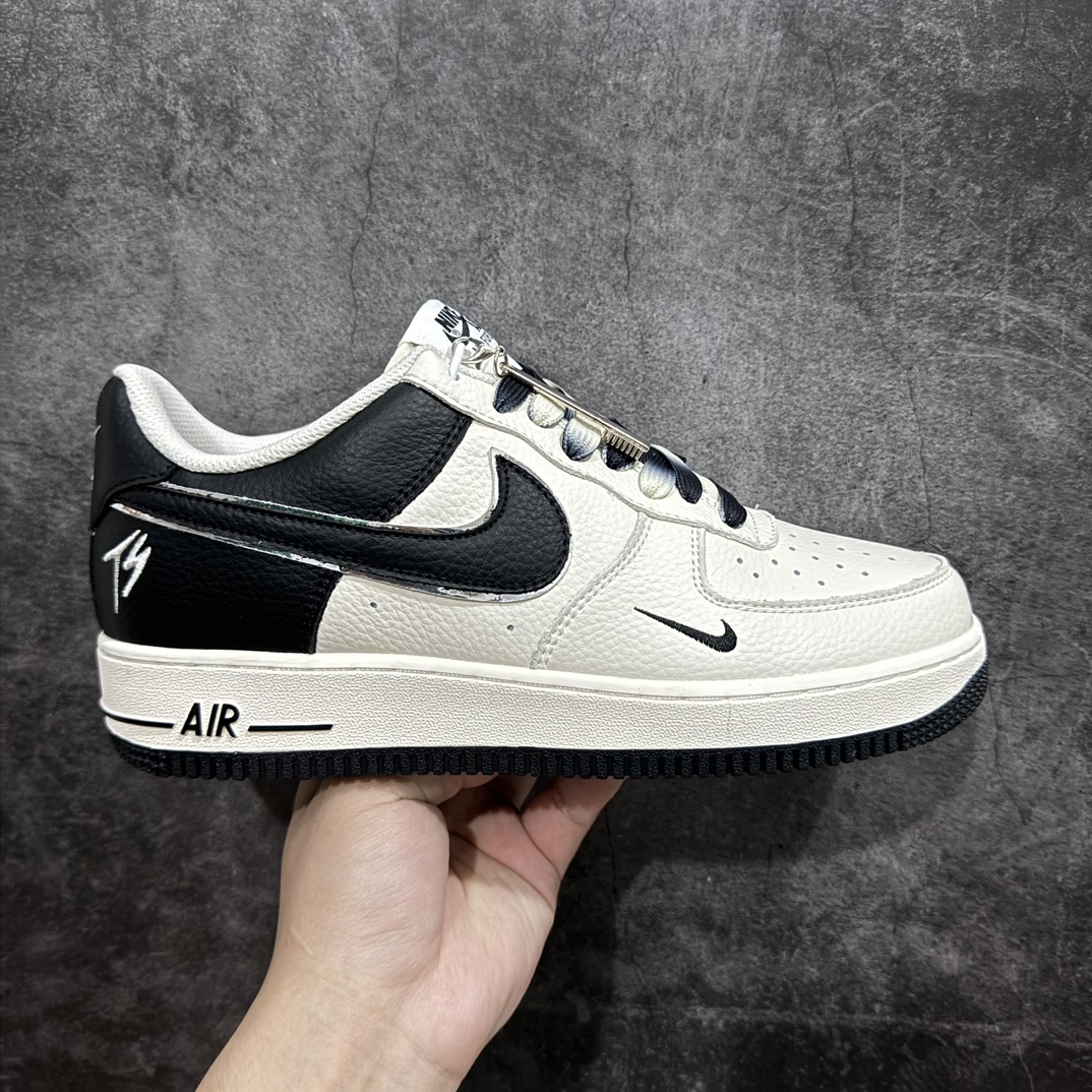 【公司级】Fat Joe x Nk Air Force 1\’07 Low 米黑 TS小勾 空军一号低帮休闲板鞋 lO5636-333n定制皮料 原楦原纸板 专属鞋盒 纯正版型 清洁度完美 内置全掌气垫 尺码：36 36.5 37.5 38 38.5 39 40 40.5 41 42 42.5 43 44 44.5 45 编码：HXS270280-鞋库