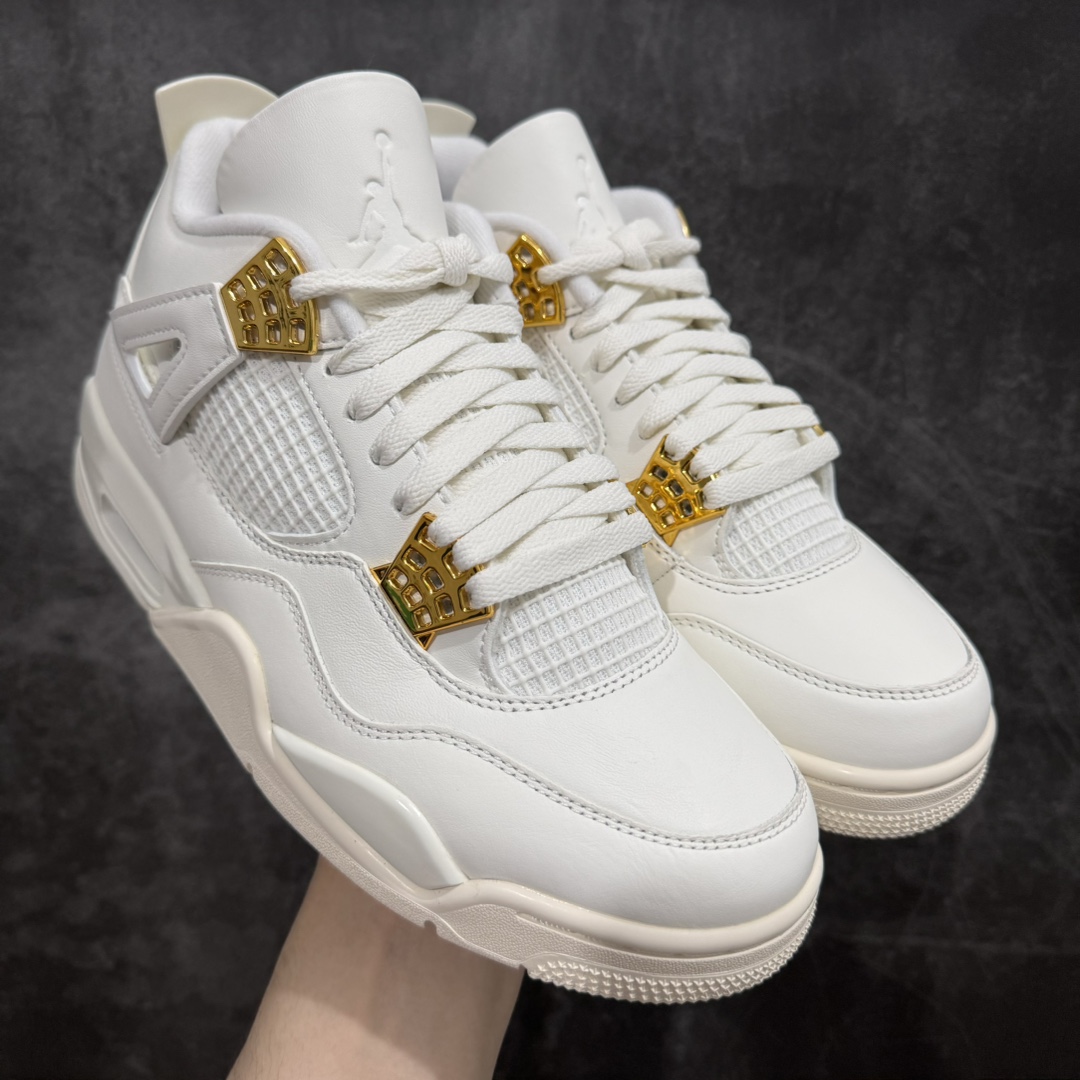 AirJordan4“MetallicGold”AJ4米白金扣金属白AQ9129-170圈内最强四代独家