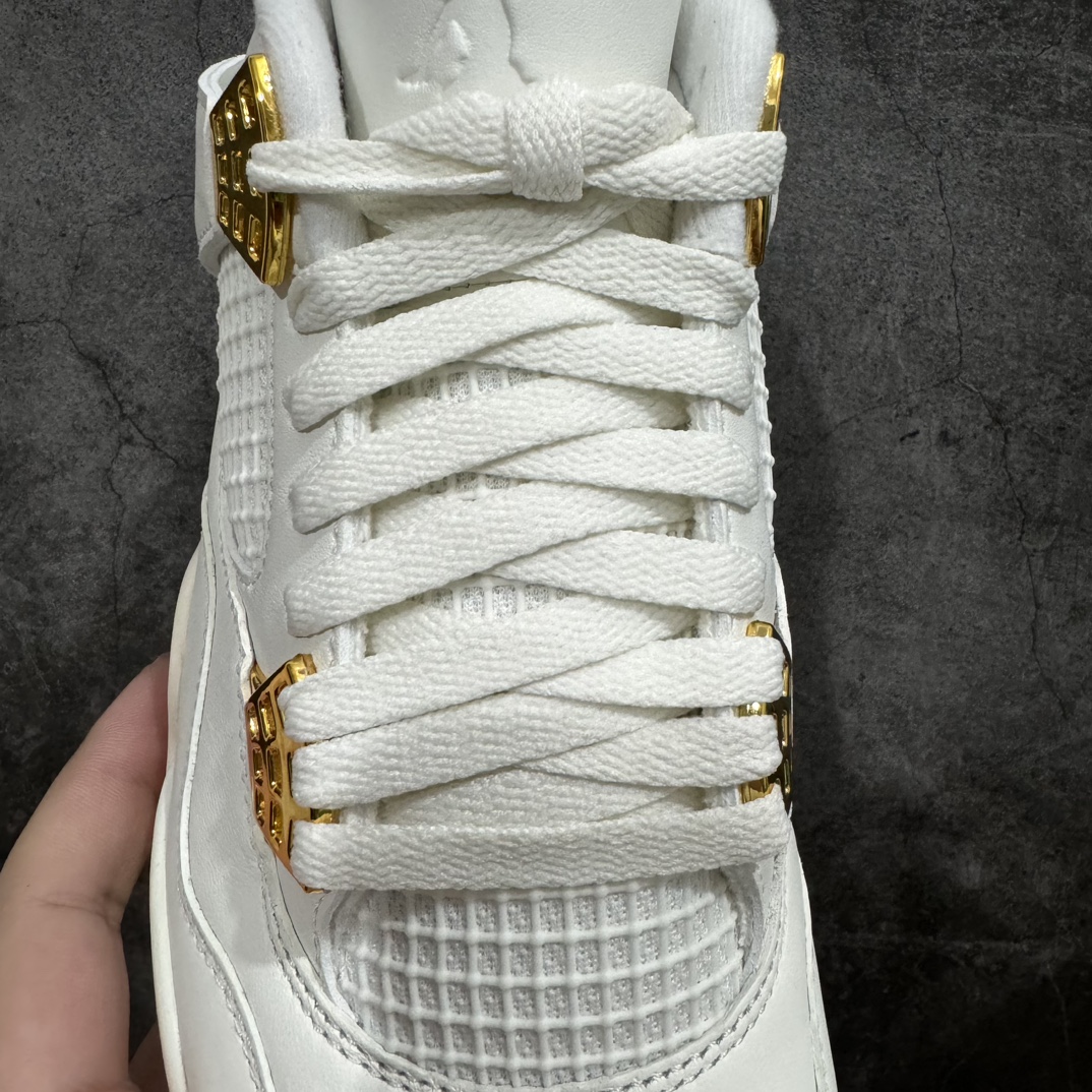 AirJordan4“MetallicGold”AJ4米白金扣金属白AQ9129-170圈内最强四代独家