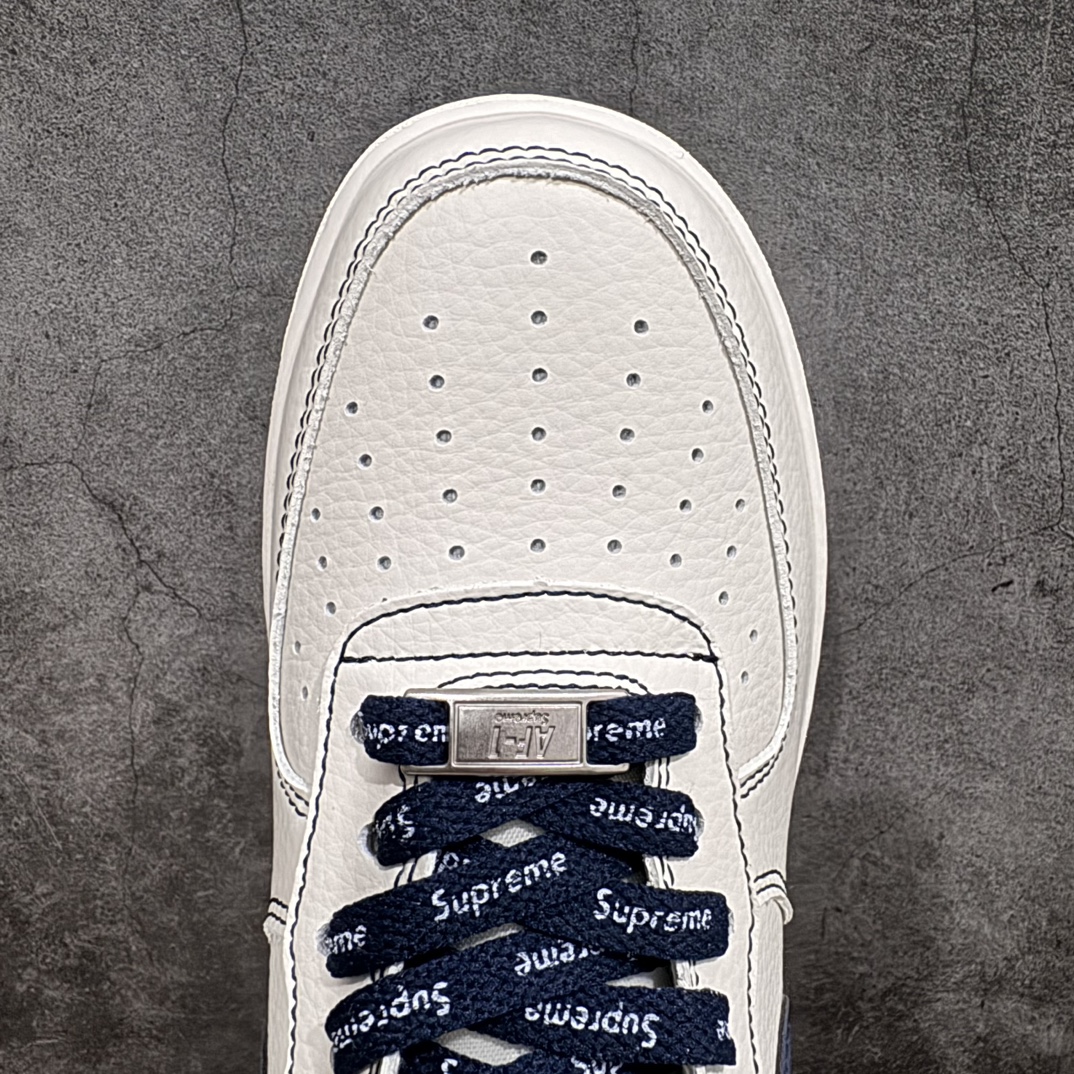 图片[5]-【公司级】Supreme x Nk Air Force 1\’07 Low 深蓝 联名款 空军一号低帮休闲板鞋 SU0220-005n#3M反光 定制皮料 原盒原包装 原楦头原纸板 纯正版型 正品NFC感应芯片 内置全掌气垫 尺码：36 36.5 37.5 38 38.5 39 40 40.5 41 42 42.5 43 44 44.5 45  编码：HXS250260-莆田鞋批发中心