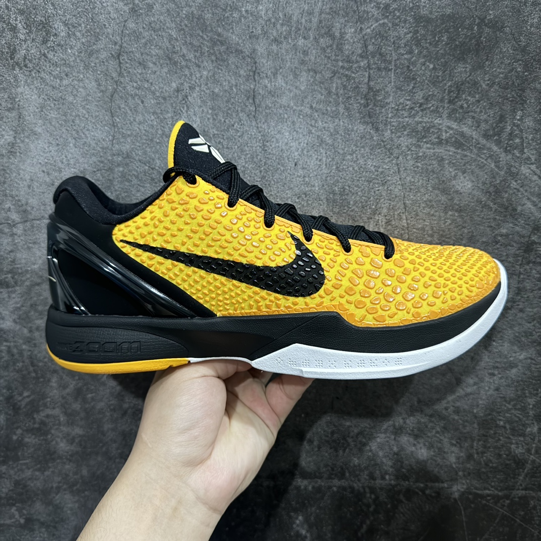 【S2版本】NK Zoom Kobe 6 Protro 科比六代 黑黄 429659-700n原楦纸板开发 鞋身流线型、后跟塑形 区分土肥圆 Zoom Turbo气垫 后掌EVA缓震 实战配置直接拉满 原档数据3D打印 鞋面蛇鳞一颗一粒匹配原版 全身鞋材卡料色独家定制 唯一正确喷漆SWOOSH NK专利Flyknit飞线科技 给予鞋身足够抗扭矩力 真实底模最大47.5  实战利器 专供海外市场 Size：40 40.5 41 42 42.5 43 44 44.5 45 46 47.5 48.5n（脚宽、脚胖 建议买大半码） 编码：OG340360-鞋库