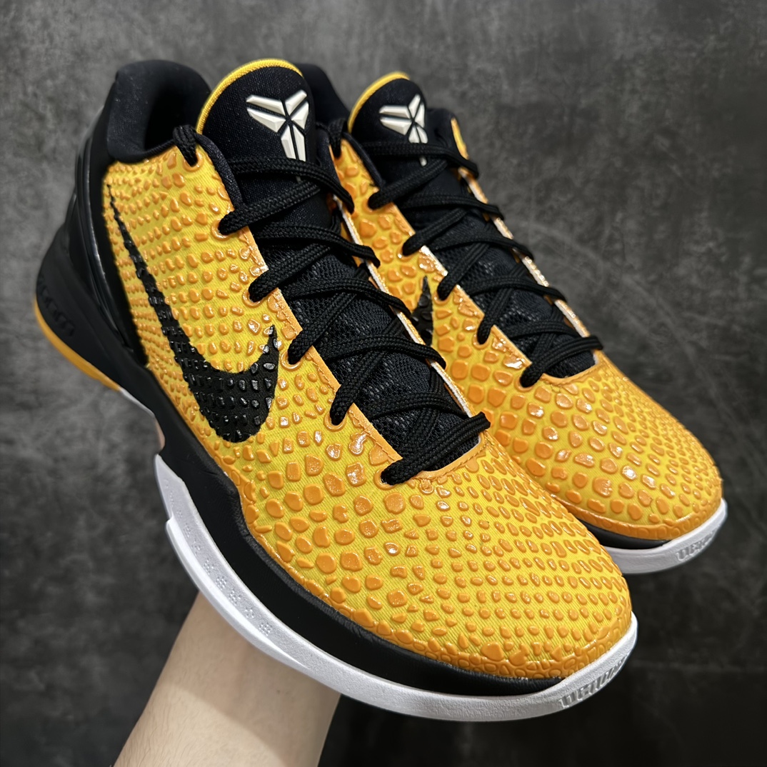 【S2版本】NK Zoom Kobe 6 Protro 科比六代 黑黄 429659-700n原楦纸板开发 鞋身流线型、后跟塑形 区分土肥圆 Zoom Turbo气垫 后掌EVA缓震 实战配置直接拉满 原档数据3D打印 鞋面蛇鳞一颗一粒匹配原版 全身鞋材卡料色独家定制 唯一正确喷漆SWOOSH NK专利Flyknit飞线科技 给予鞋身足够抗扭矩力 真实底模最大47.5  实战利器 专供海外市场 Size：40 40.5 41 42 42.5 43 44 44.5 45 46 47.5 48.5n（脚宽、脚胖 建议买大半码） 编码：OG340360-鞋库