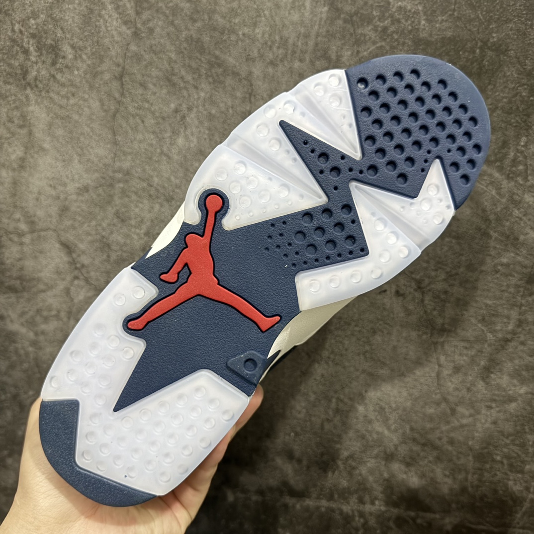 图片[9]-【外贸头层版本】Air Jordan 6 Retro\”Olympic\”乔丹AJ6代奥林匹克深蓝白 货号：CT8529-164nn白蓝2024版 纯原大厂出品 极力推荐n材料做工绝不含糊 细节华丽展示打造完美鞋型 纸板中底 钢印完美版型 公司货既视感皮料自行品鉴  最大开发到47.5 专供鬼佬区别市面各种\”伪纯原\”  尺码：40 40.5 41 42 42.5 43 44 44.5 45 46 47.5 编码：777420450-鞋库