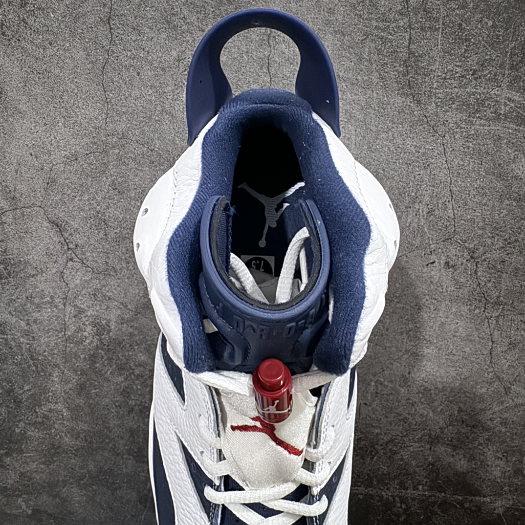 图片[8]-【外贸头层版本】Air Jordan 6 Retro\”Olympic\”乔丹AJ6代奥林匹克深蓝白 货号：CT8529-164nn白蓝2024版 纯原大厂出品 极力推荐n材料做工绝不含糊 细节华丽展示打造完美鞋型 纸板中底 钢印完美版型 公司货既视感皮料自行品鉴  最大开发到47.5 专供鬼佬区别市面各种\”伪纯原\”  尺码：40 40.5 41 42 42.5 43 44 44.5 45 46 47.5 编码：777420450-鞋库