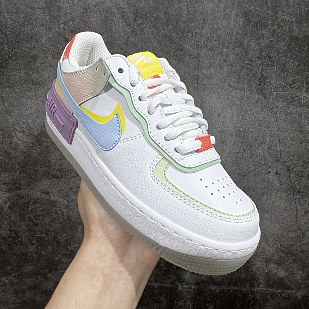 图片[3]-【公司级】Nike Air Force 1 Low 07 Shadow 马卡龙 彩色拼接3D打印n原楦头原纸板 打造纯正低帮空军版型 专注外贸渠道 全掌内置蜂窝气垫原盒配件 原厂中底钢印、拉帮完美官方货号：CW2630 141 Size：35.5 36 36.5 37.5 38 38.5 39 40 编码：LF250260-鞋库