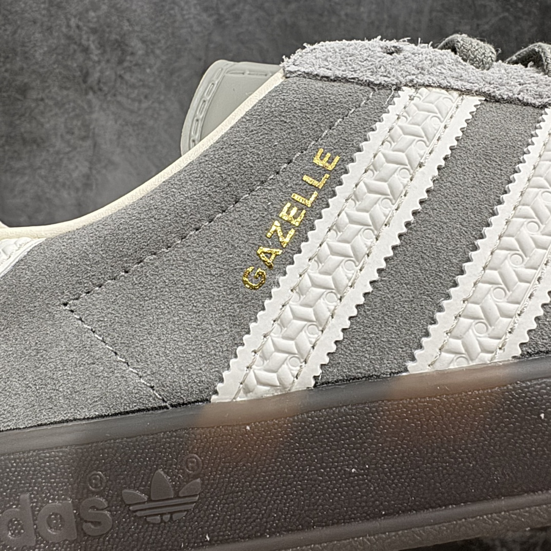 纯原版AdidasOriginalsGazelleIndoor防滑低帮T头德训鞋GZ复古系列灰白草莓熊I