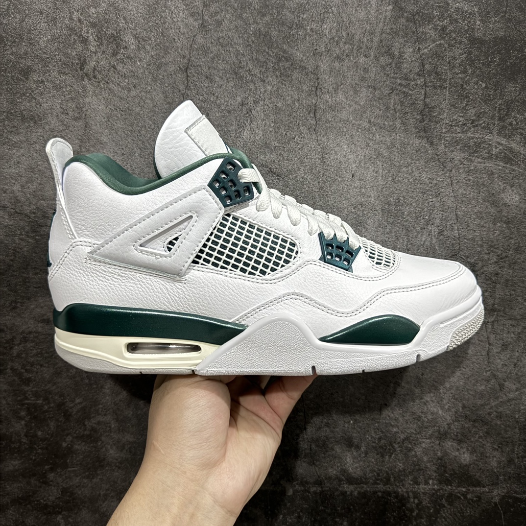 【巅峰版】Air Jordan AJ4 Retro 氧化白绿 FQ8138-103n原纸板楦头开发 定制优质皮料完美鞋型匹配公司货 正确TPU鞋舌锁扣最新原厂底模 大底卡色咬花完美 鞋柜必备鞋款 终端现货供应  尺码：36 36.5 37.5 38 38.5 39 40 40.5 41 42 42.5 43 44 44.5 45 46 47.5 编码：T1470490-鞋库