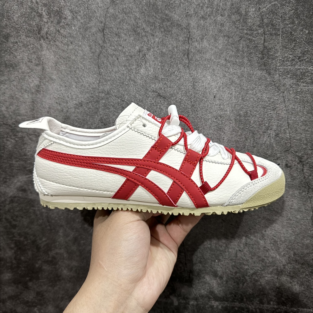 【神版】Onitsuka Tiger鬼塚虎MEXICO 66龙年限定 鞋后跟加入了中国风元素龙吟虎啸 圆头舒适减震耐磨低帮跑步鞋码数：36 37 37.5 38 39 39.5 40 40.5 编码：DZ220240-鞋库