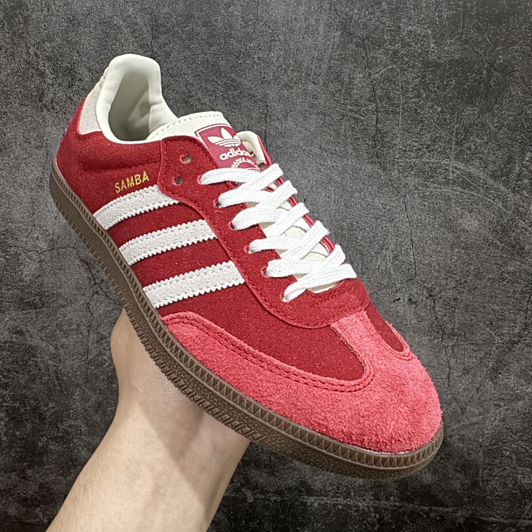 图片[3]-【R版】adidas originals Samba OG 红n此款以简约大方的造型设计，给人以随性休闲的时尚格调，穿着舒适轻便，运动灵活自如，蓝满足日常个性穿搭。 货号：IG8905 Size：36 36.5 37 38 38.5 39 40 40.5 41 42 42.5 43 44 44.5 45 编码：LDS200220-鞋库