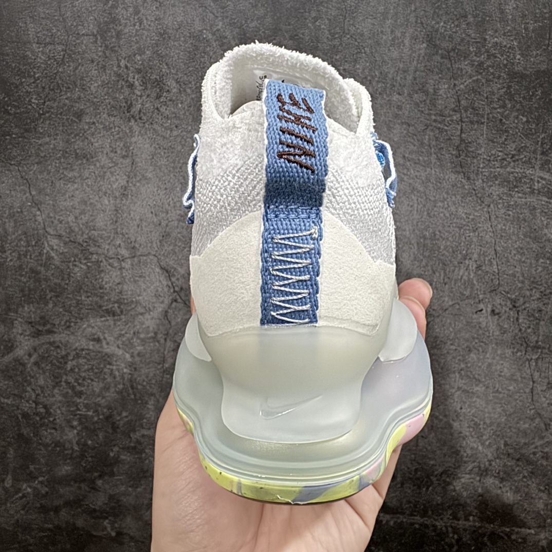 图片[4]-【YH版本】NK Air Max Scorpion Flyknit 天蝎座系列2022款超级大气垫系列前卫增高低帮休闲运动慢跑鞋 女款白蓝 FJ7736-141nn目前市场最好的版本 区别通货便宜版本n SIZE：35.5-40 编码：DF310330-鞋库