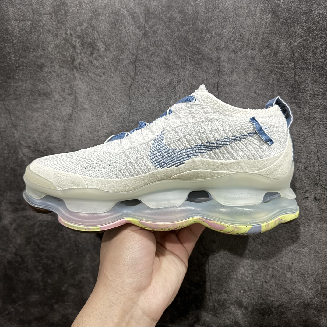 图片[2]-【YH版本】NK Air Max Scorpion Flyknit 天蝎座系列2022款超级大气垫系列前卫增高低帮休闲运动慢跑鞋 女款白蓝 FJ7736-141nn目前市场最好的版本 区别通货便宜版本n SIZE：35.5-40 编码：DF310330-鞋库