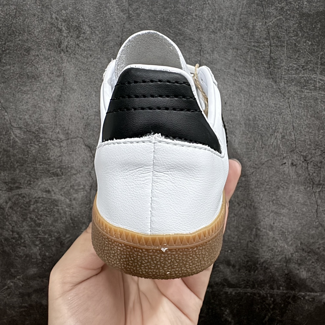 图片[4]-【纯原版】Adidas Originals Samba Decon\”Cloud White\”桑巴超薄软皮版系列绅士德训足球风百搭低帮休闲运动板鞋“单层皮白黑升级底” 货号：IF0642  尺码：36-45 编码：DS250270-鞋库