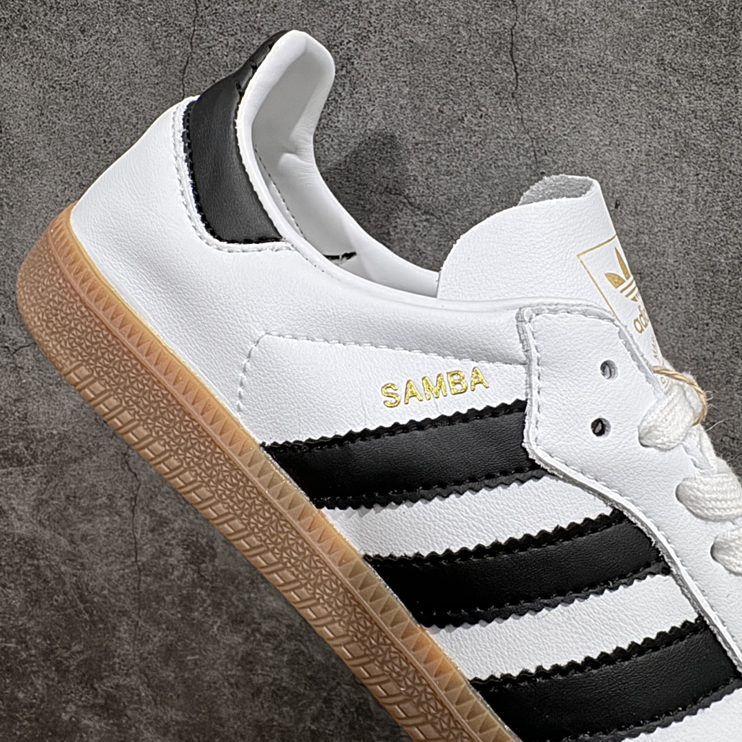 图片[7]-【纯原版】Adidas Originals Samba Decon\”Cloud White\”桑巴超薄软皮版系列绅士德训足球风百搭低帮休闲运动板鞋“单层皮白黑升级底” 货号：IF0642  尺码：36-45 编码：DS250270-鞋库