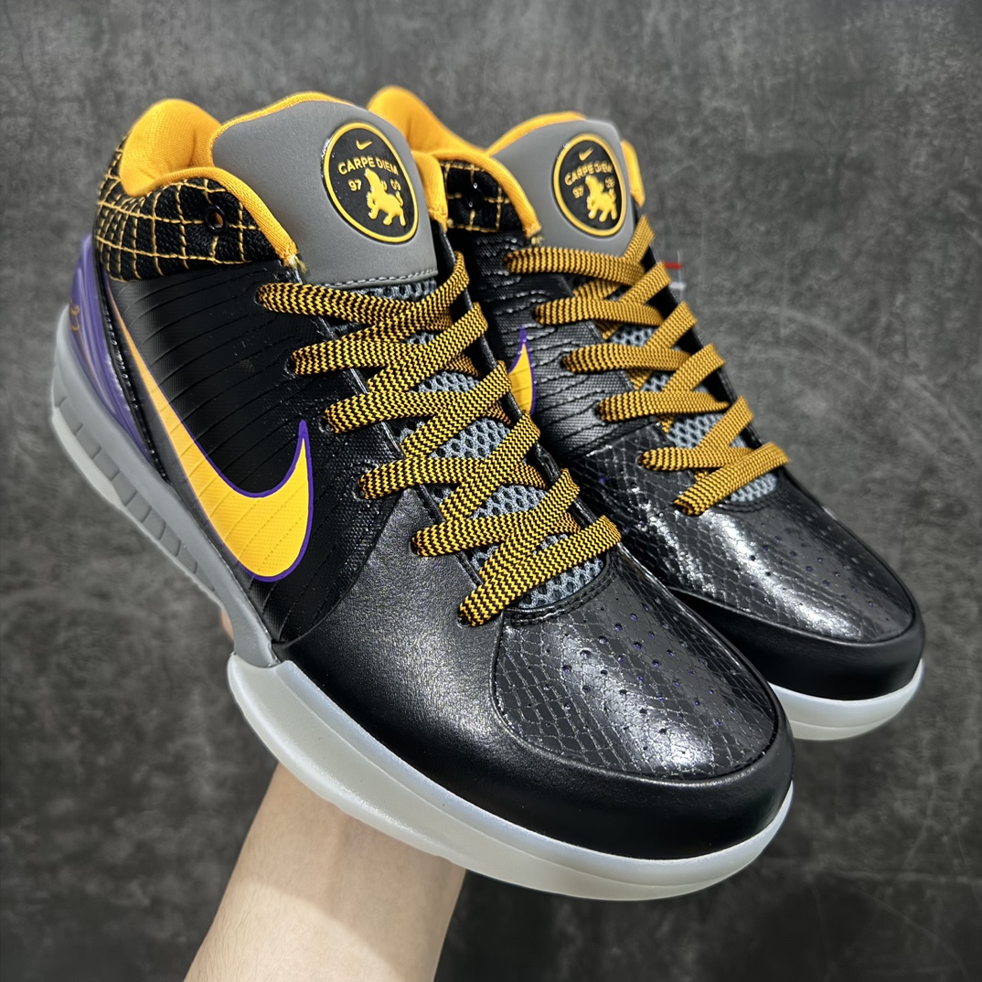 【OG纯原版本】NK ZOOM KOBE 4 Protro 黑黄 及时行乐 AV6339-001nOG纯原生产线 科比四代#Zoom Turbo气垫➕后掌EVA缓震 实战配置直接拉满n#原楦纸板开发 鞋身流线型、后跟塑形，区分土肥圆n#原档数据3D打印 鞋面细节匹配原版n#全身鞋材卡料色独家定制 唯一正确喷漆SWOOSH#NK专利Flyknit飞线科技，给予鞋身足够抗扭矩力n#真实底模 实战利器 专供海外市场 Size：40 40.5 41 42 42.5 43 44 44.5 45 46 47.5  编码：OG440460-鞋库