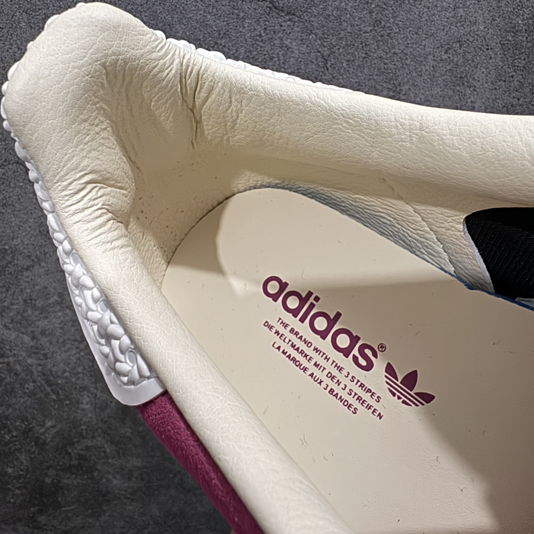 纯原版AdidasOriginalsGazelleIndoor防滑低帮T头德训鞋GZ复古系列白粉红草莓熊