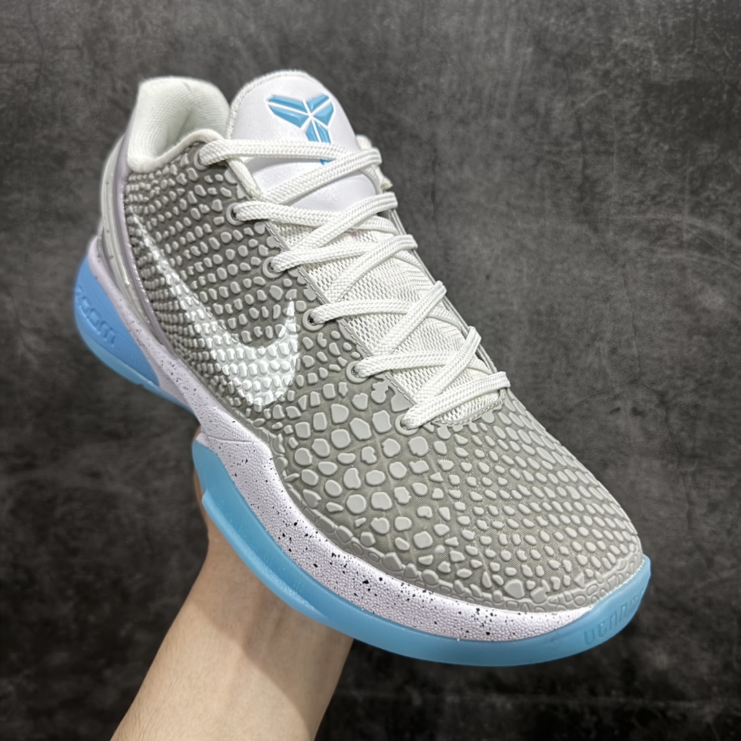 图片[3]-【MX版本】NK Zoom Kobe 6 科比六代 白灰蓝 货号：PE2023-101n前后气垫加持 信仰绝不减配市售唯一PROTRO复刻版开发货品全鞋身材料卡色独家定制SWOOSH 蛇鳞 正确珠光效果（内嵌珍珠粉）n独家前掌Zoom Turbo 后掌马蹄Zoom缓震内置全真动态飞线 独家复刻U型缓震垫带独立钢印十年情怀 这里完美落地 致力打造最强ZK系列  尺码：41 42 42.5 43 44 44.5 45 45.5 46 47.5 48.5 49.5 编码：T1520550-鞋库