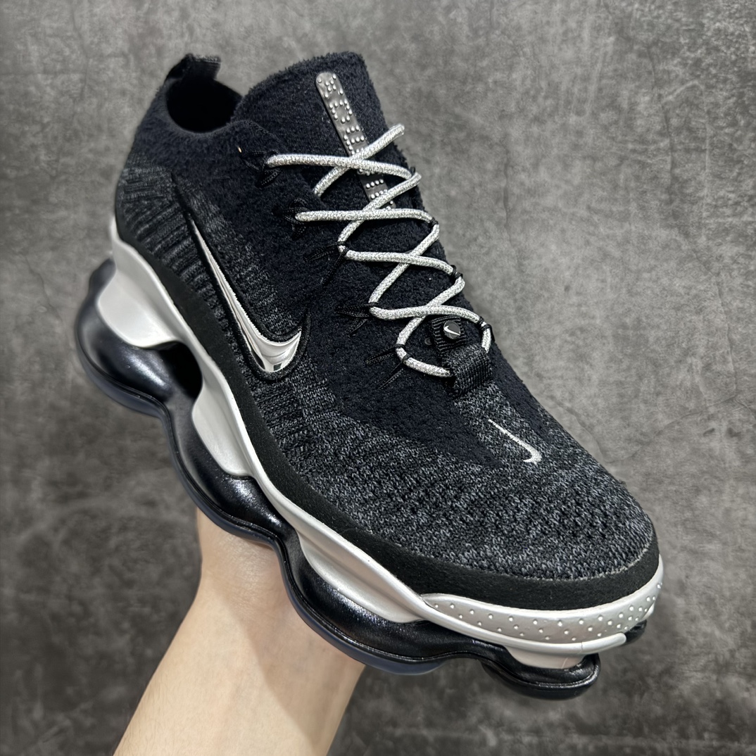 图片[3]-【YH版本】NK Air Max Scorpion Flyknit 天蝎座系列2022款超级大气垫系列前卫增高低帮休闲运动慢跑鞋 黑银 货号：HJ3487-001nn目前市场最好的版本 区别通货便宜版本n SIZE：35.5-47.5 编码：DF310330-鞋库